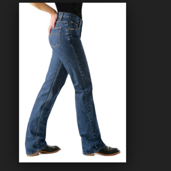 low rise western jeans
